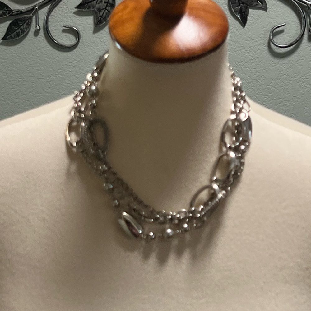 Elegant Silver Chain Necklace #PDNK2